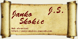 Janko Skokić vizit kartica